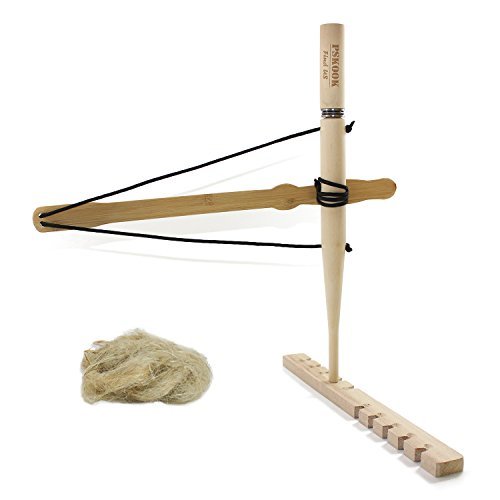 Bow Drill Fire Starter Kit, Pskook Survival Tool, Primitive Friction Fire Sta...