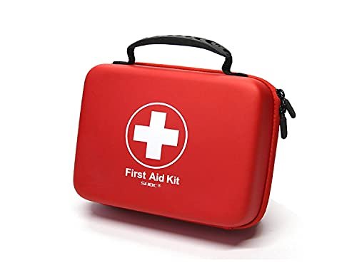 First Aid Kit (228pcs) Designed For Family Emergency Care. Waterproof Eva Cas...