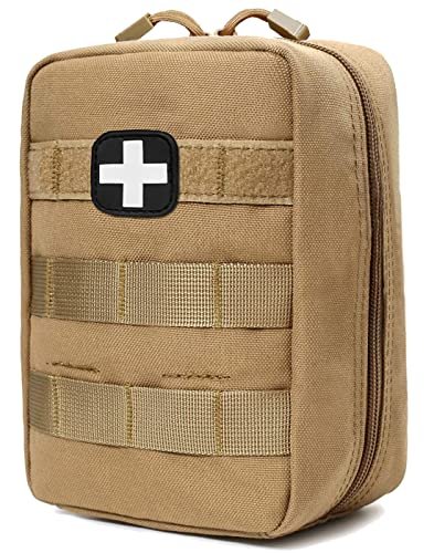 First Aid Kit Emt Medical Ifak Pouch, Molle Tactical Med Emergency Trauma Bag...
