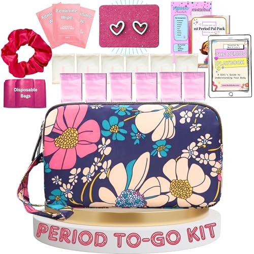 First Period Pal Pack To-go Kit | 24 Pcs | First Period Kit For Tweens | Teen...