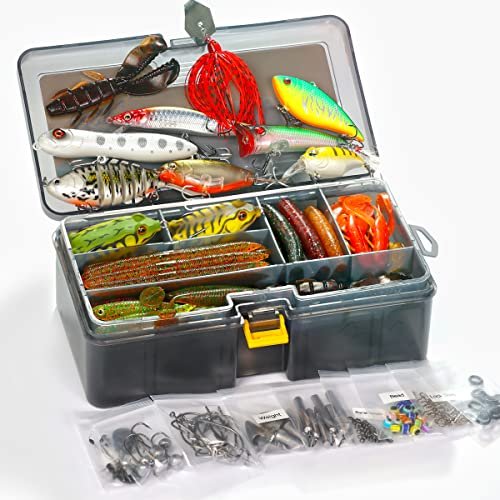 Ojydoiiiy Bass Fishing Lures Kit For Freshwater With Animated Swimbait,topwat...