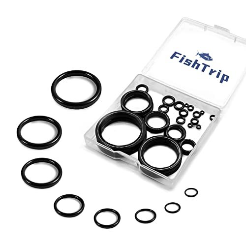 Fishtrip Fishing Rod Eyelet Repair Kit 60pcs Fishing Rod Repair Kit 12 Sizes ...