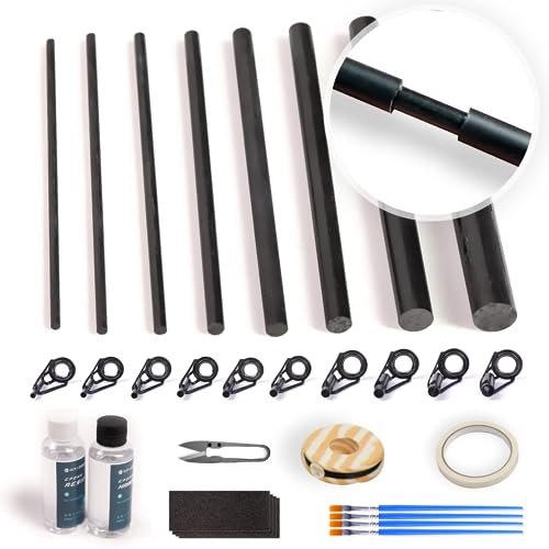 Fishing Rod Repair Kit Complete,full Supplies With Glue For Broken Fishing Po...