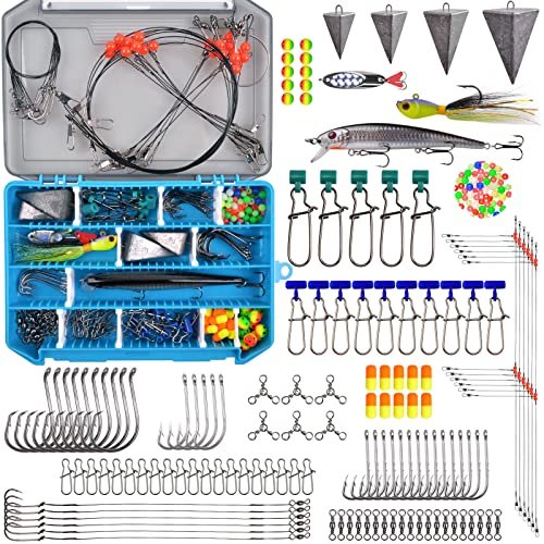 Surf Fishing Tackle Kit Ocean Saltwater Fishing Lures Surf Fishing Gear Fish ...