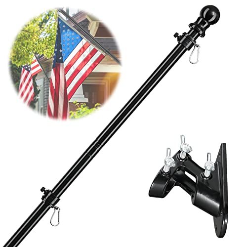 Barcetine American Flag Poles For Outside House
