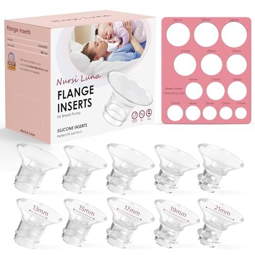 Nursi Luna Flange Sizing Kit With Silicone Flange Inserts 10pcs (13/15/17/19/...