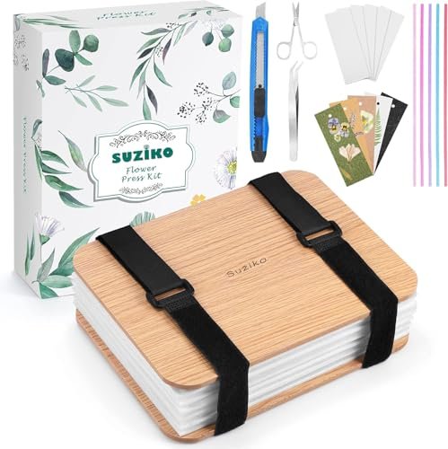 Suziko Professional Flower Press Kit 6 Layers 6.3 X 8.3 Inch, Flower Pressing...