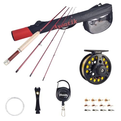 Aventik Whisperer Fly Fishing Rod And Reel Combo, 6ft 0/1/2/3wt, 7ft 3/4wt, F...