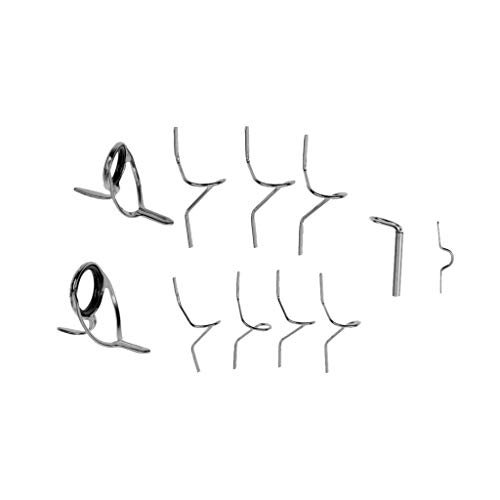 Fly Fishing Rod Guide Set Fishing Tool Tip Repair Kit 9ft 4-6wthard Snake Gui...