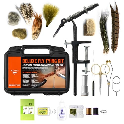 Wetfly Deluxe Fly Tying Vise & Tools Kit: Materials, Book/dvd