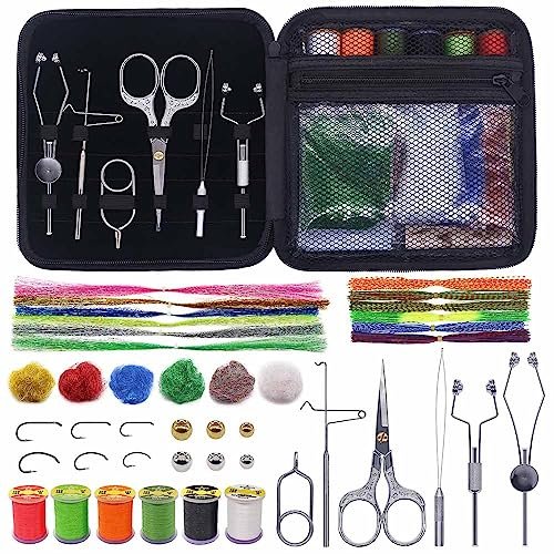 Xfishman Fly-tying-kit-with-tools-materials Fly-tieing-starter-kit For Fly Fi...