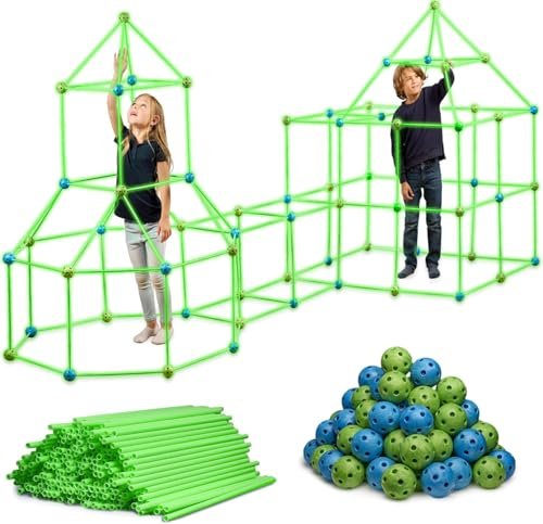 130 Piece Glow In The Dark Fort Building Kit