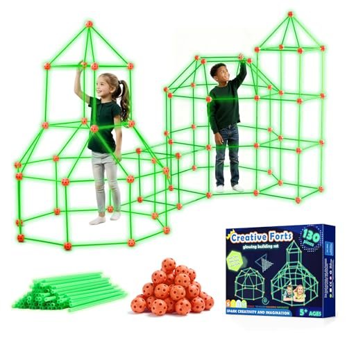 Tiny Land Glow Fort Building Kit For Kids Creative Fort Indoor & Outdoor Cons...