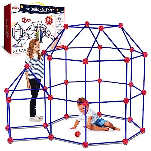 Olefun 180 Pack Fort Building Kits For Kids 4, 5, 6, 7, 8+ Year Old Boys & Gi...