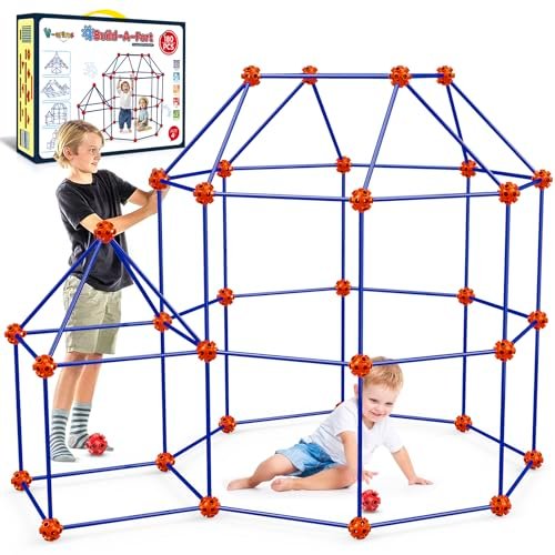 V-opitos 180 Pack Fort Building Kits For Kids Age 4, 5, 6, 7, 8+ Years Old, C...