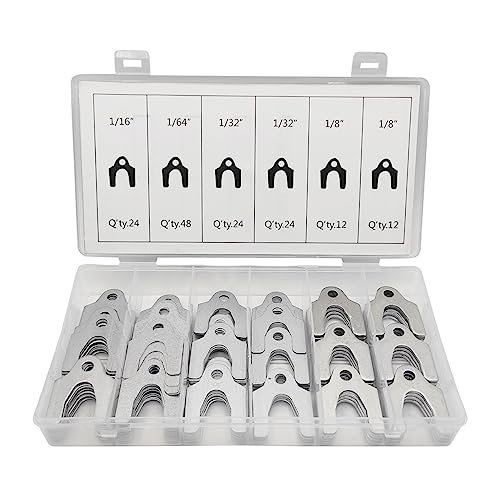 Auceli 144 Pieces Auto Alignment Body Shims With Storage Box, 1/8