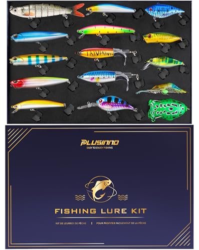 Plusinno Fishing Lures Kit, Bass Fishing Lures For Freshwater，fishing Gear Se...