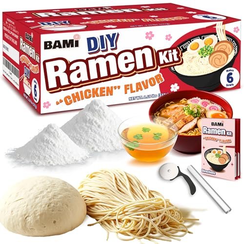 Ramen Kit Diy Japanese Fresh Ramen Noodles With Broth Chicken Flavor (makes 6...