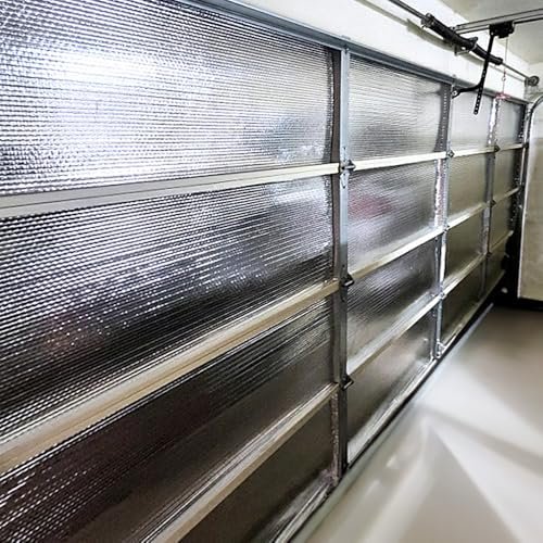 Garage Door Insulation Kit (pre-cut 16 Panels) Reflective Insulation Panels F...