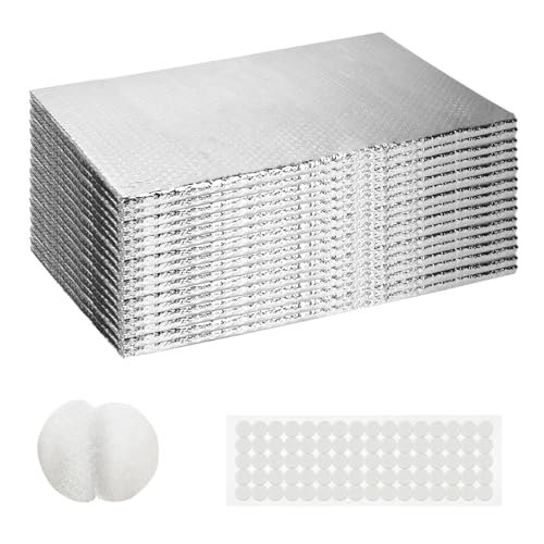 2 Car Garage Door Insulation Kit, 16 Pcs Double Bubble Panels Reflective Insu...