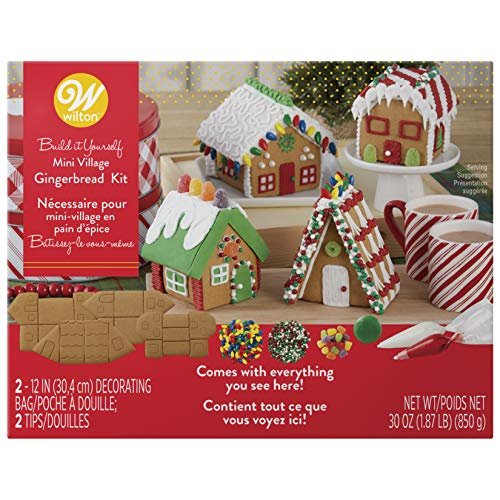 Wilton Build It Yourself Mini Village Gingerbread Decorating Kit