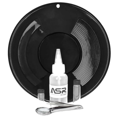 Asr Outdoor Gold Pan Gold Prospecting Beginners Kit, Collection Tools, 5 Piec...