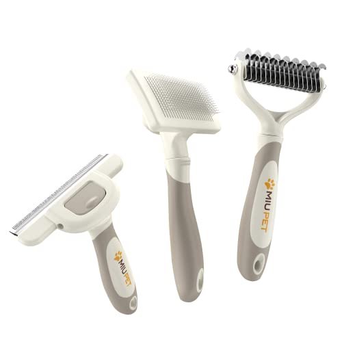 Deshedding Dog Brush Grooming Kits, For Long-haired Dogs And Cats