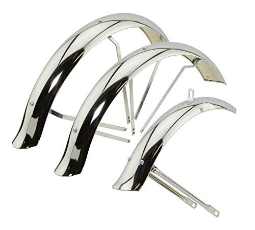 Alta Bicycle Chrome Flared Standard Trike Conversion Kit Fender Set, Multiple...