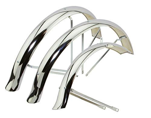 Alta Bicycle Chrome Flared Standard Trike Conversion Kit Fender Set, Multiple...