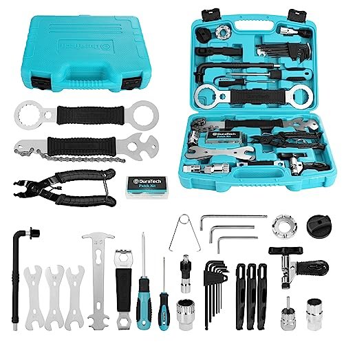 Duratech 41 Pieces Bike Repair Tools, Complete Bike Tools Kit With Storage Bo...