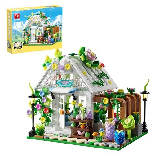 Tycole Tgl Flower House Building Set With Lights,garden House Building Toy Ki...