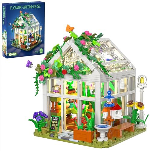 Gevinst Flower House Set For Adults Building Sets With Led Light, For Home Di...