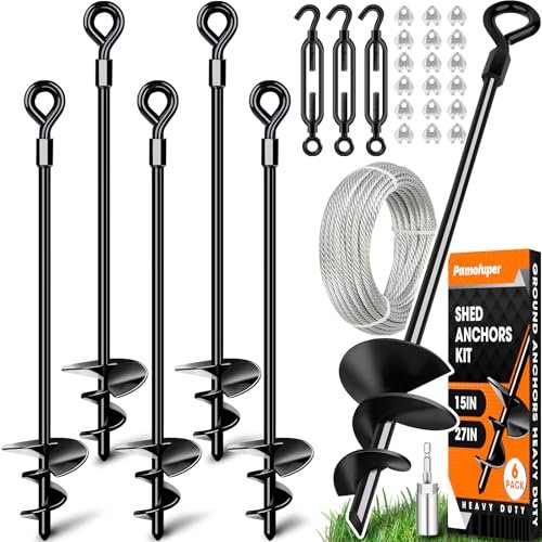 15in 6 Pack Ground Anchors With 1/8