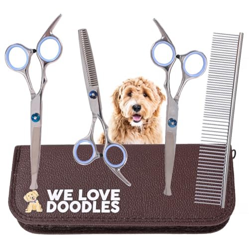 Dog Grooming Scissors Kit With Rounded Blunt Tips