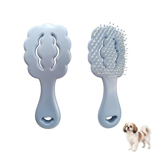 Cloud-shaped Soft Bristle Small Dog Brush