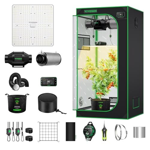 Vivosun Smart Grow Tent Kit 2.7 × 2.7ft Wifi-integrated Automatic Complete Gr...