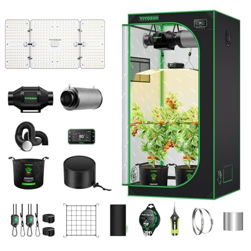 Vivosun Giy Smart Grow Tent System 3x3, Wifi-integrated Grow Tent Kit, With A...