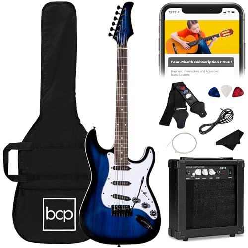 Choice Products 39in Full Size Beginner Electric Guitar Starter Kit W/case, S...