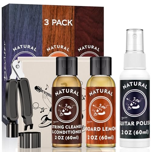 Deviser Guitar Cleaning,all In One Kit,fretboard Lemon Oil,polish,guitar Stri...