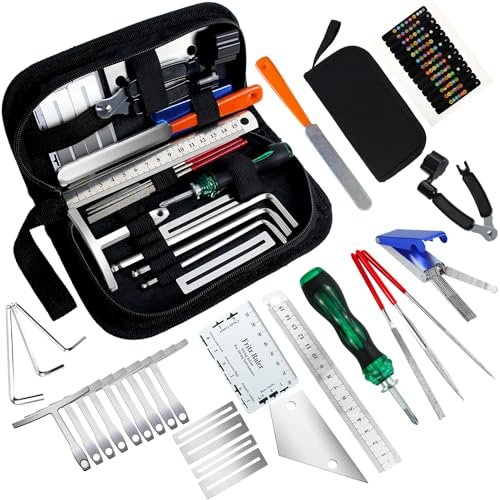 28pcs Guitar Tool Kit, Guitar Accessories Gifts For Men, Guitar Maintenance K...