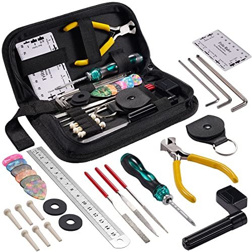 31pcs Guitar Tool Kit, Pogolab Guitar Repair Kit, Luthier Tools, Guitar Winde...