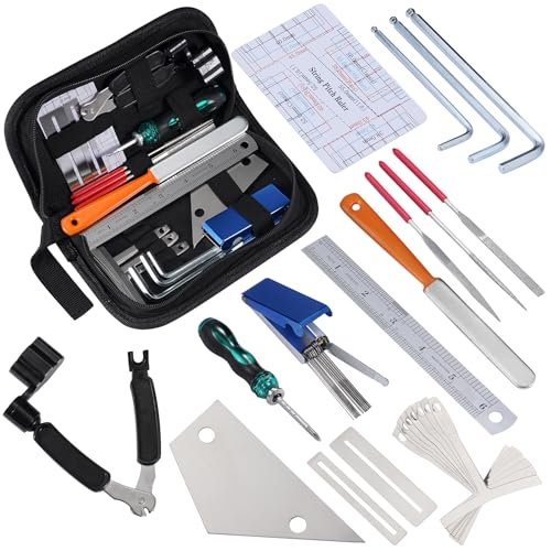 Lekato 25pcs Guitar Tool Kit, Guitar Repair Kit, Guitar Maintenance Kit, Guit...