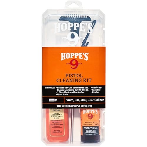 Hoppe's No. 9 Cleaning Kit With Aluminum Rod, .38/.357 Caliber, 9mm Pistol,or...
