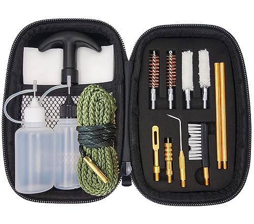 Apchywell 9mm Pistol Cleaning Kit, Handgun Cleaning Kit For .357 .38 With 9mm...