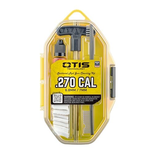 Otis .270 Caliber Rifle Cleaning Kit, Includes Brass Rods, Brushes, Mops, Pat...