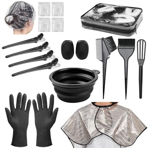 Xarchy 19 Pcs Professional Hair Bleach Kit Hair Coloring Products With Hair D...