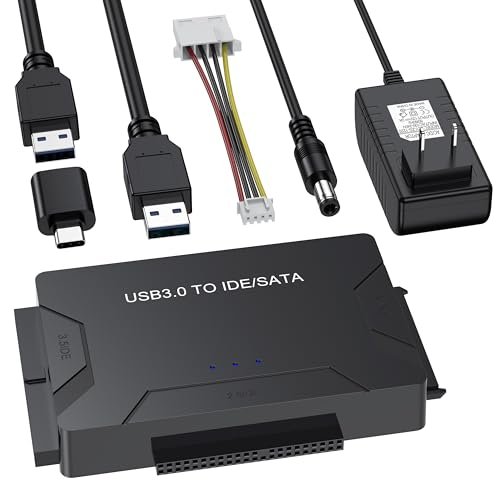 Hard Drive Reader Usb 3.0 & Type C To Sata Ide Adapter, Internal Data Transfe...