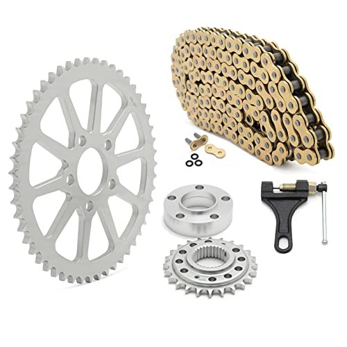 Tofr Chain Drive Transmission Sprocket Conversion Kit For Harley Dyna Fxd Sup...