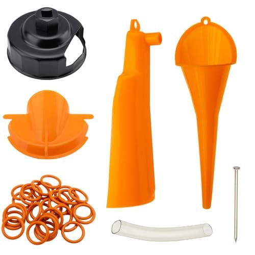 Oil Change Kit Compatible With Harley, Filter Cap Wrench, Crankcase Fill Tool...
