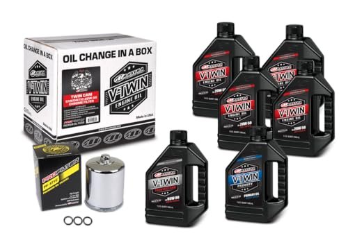 V-twin Oil Change Kit Synthetic W/black Filter, Twin Cam